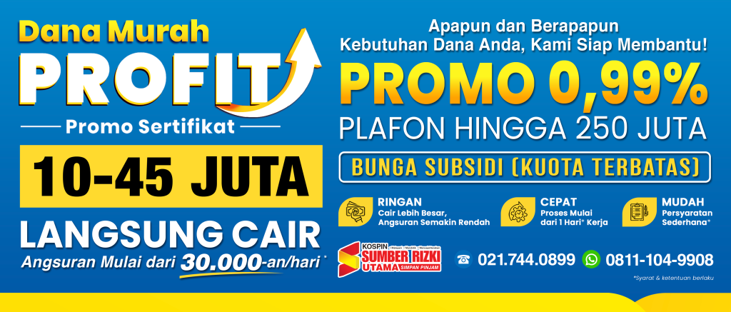 Promo Sertifikat Profit Kospin Sumber Rizki Utama